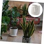 Abstract Face Flower Pot with Hole, Ceramic Planter for Plants - Image 4