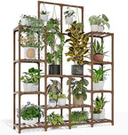 GENTINGBRO Plant Stand Indoor Outdoor 63" Tall Plant Shelf for Plants 12-Tier Large Plant Sheves for Living Room Heavy Duty Plant Rack Garden Balcony Patio Hanging Planter by Gentingbro