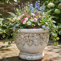 KEIKI MGO Urn Planters Outdoor, Large Garden Pots for Flowers Plants, White by KEIKI