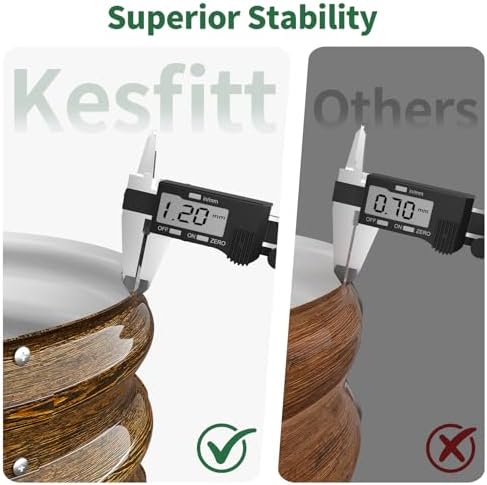 Kesfitt Round Metal Raised Garden Bed, 2x2x1.5 FT, 18-Inch Deep Galvanized Steel Garden Bed with Open Bottom for Outdoor Vegetables & Herbs, Walnut Finish, 2 Pack - Image 3