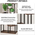 AZERPIAN 7 Tier Tall Plant Stand Indoor Corner Tiered Shelf Metal MDF Board - Image 5