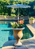 Fixed Plant Shade for Potted Plants 28" x 30" Outdoor Container Sun Shade Cover Premium Fabric Canopy with Fiberglass Frame & Soil Anchor Stripes & Solids Assembly Required by PlantCabana