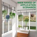 2 pcs Hanging Planters Rod, Plant Hanger Indoor for Window Ceiling, Hanging Plant Shelf for Wall Planter House Plants, Plant Shelves Metal Holder Bar 63 in (Pots, Plants, Chains not Included) - Image 6