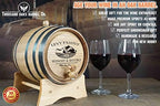 Personalized 2 Liter American Oak Aging Barrel With Stand, Bung & Spigot - Image 6