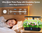Hydroponics Growing System Kit 12 Pods Indoor Garden, Hydroponic Indoor Herb Garden Kit with Grow Light, Smart in Door Gardening Gifts for Women, Adjustable Height, Auto Timer, Quiet Pump - Image 4