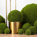 Green Artificial Moss Balls, Handmade Sphere Moss Hanging Balls for DIY Wedding Party Home Hotel Decoratio, Hangin Plants Landscape Landscaping Ball (Color : Diameter: 30cm/11.81in, Size : 8pcs) - Image 6