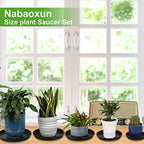 4 Pack 15 Inch Plant Saucer Plastic Plant Saucer Drip Trays Plant Saucers for Indoors Outdoor Plant (15 inch 4Pack) - Image 6