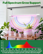 Sunco 4 Pack 2FT LED Grow Light, Full Spectrum, 20W - Image 3
