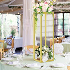 2pcs Cylinder Stands for Party, Gold Square 31.5 Inch - Image 4