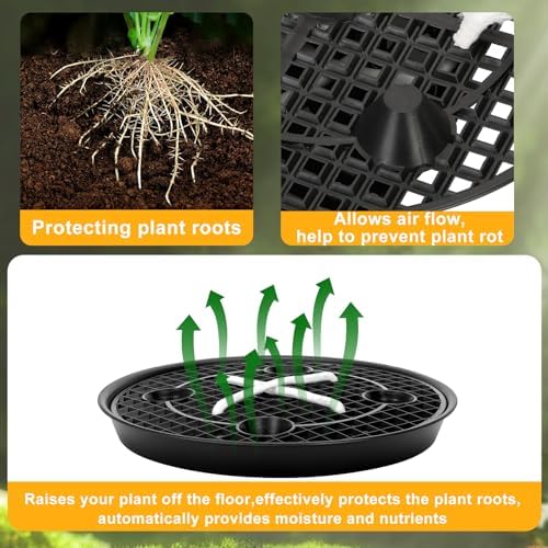 Self Watering Fabric Pot Base 14 inch, Auto Pots Fit for 5 Gallon Grow Bags - Image 3