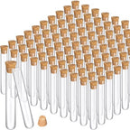 Thyle Glass Test Tubes Bulk with Cork Clear Stoppers, 15x100mm/13ml, 100 Pcs by Thyle