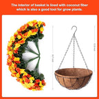 Artificial Fall Hanging Flowers with Basket for Outdoor UV Resistant - Image 2