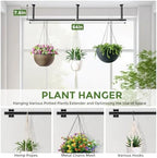 Plant Hanging Rod, 64 Inch Window Plant Hanger for Indoor Plants - Image 6