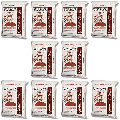 Michigan Peat Garden Magic Organic Potting Topsoil Mix, 40 lb, 10-Pack by GardenMagic