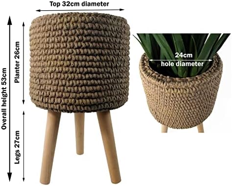 Leaf Large Planters Plant Pots, 53cm Woven fibreglass Composite - Image 3