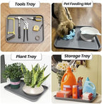 Boot Tray for Entryway Indoor, Heavy Duty Shoe Mat Trays 3 Packs, 16.7"x12.8" Waterproof Shoe Tray - Image 5