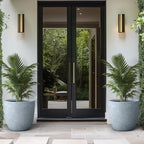 Kante Large Round Bowl Blue Gray Concrete Planter 18" Dia, Outdoor - Image 3