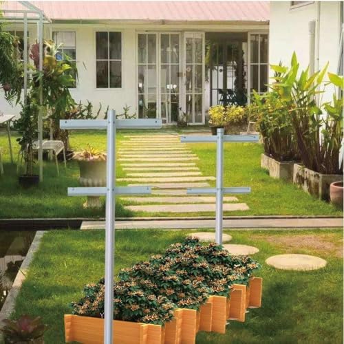 MRGARDEN 5-Feet Grape Vine Trellis 2packs for Raspberry, Grape Vines, Outdoor Climbing Plants, Heavy Duty Fiberglass Stake Vineyard Trellis, Rust-Proof, Easy to Install Garden Trellis - Image 5