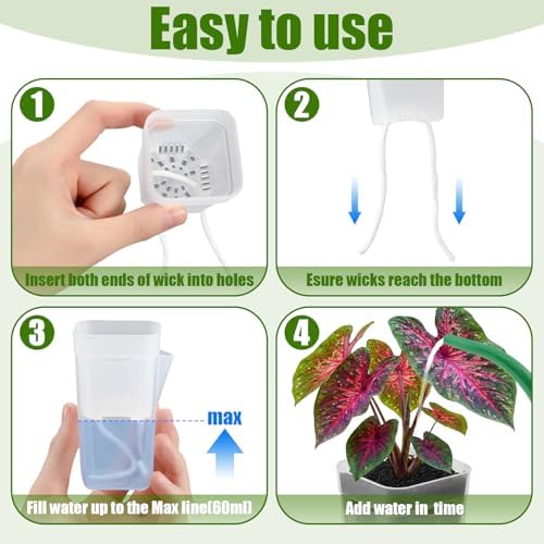 LemonRoad 20 Pack 2.5" Small Self Watering Pots for Indoor Plants - Image 4
