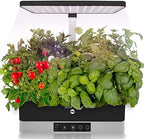 SereneLife Hydroponic Herb Garden 11 Pods, Indoor Growing System,Smart Indoor Plant System w/Height Adjustable LED Grow Light (Black) by SereneLife