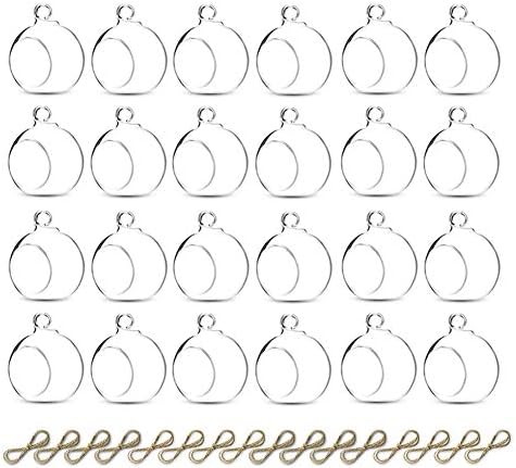 Sziqiqi Hanging Glass Globes Tealight Candle Holder, 24 Pcs by SZIQIQI