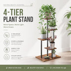 4 Tier Plant Stand Indoor, Multiple Plant Stands for Indoor Plants - Image 4