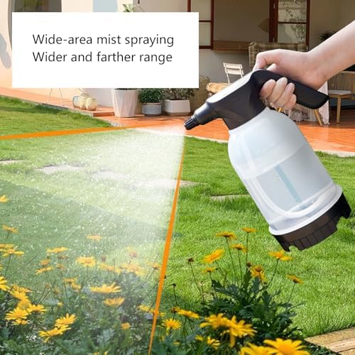 Electric 2L Watering Can for Indoor Plant Adjustable Pressure Sprayed Bottle Includes Ergonomic Handle Leakproof Design Fine Misting Electric Sprayed for Home Garden - Image 5