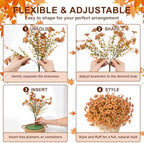 Artificial Fall Flowers for Outdoors, 24 PCS UV Resistant Faux Daisy Mums - Image 4