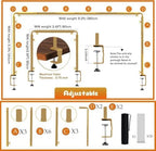 Over The Table Rod Stand with Clamps Gold Table Balloon Arch Banner Frame - Image 4
