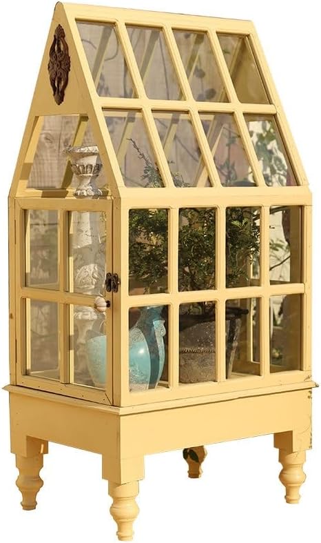 Wooden Glass Mini Greenhouse Cabinet, Tabletop Floor‑Standing Cold - Image 4