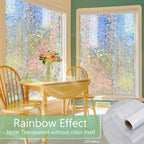 HIDBEA Window Privacy Film Static Clings,Rainbow Window Film,23.6in x 6.5ft - Image 2