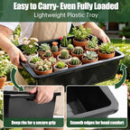 4Pack Garden Plant Potting Tray for Soil Mix & Repotting, 20.7"x15.6"x5.8" - Image 7
