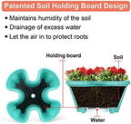 GameXcel Vertical Planter Tower - 6 Tier Stackable Garden Planters with Wheels and Tools Plant Pots for Strawberry Herb Flower and Vegetable Indoor Outdoor Use Teal 2 Pack - Image 3