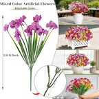 Uieke 24 Pcs Artificial Flowers for Outdoors Spring Summer Decor - Image 5