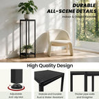 TOSKING 2-Tier Wide & Tall Plant Stand Indoor, Modern Metal Shelf, Black - Image 6