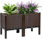 Raised Garden Bed with Legs, 20" Tall Planters for Outdoor Plants 32"Lx16"W by TooCust