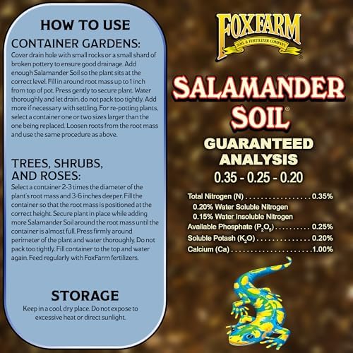 FoxFarm Salamander Soil Potting Mix, 1.5cu ft - Watering Holding Properties, Made for Plants and Cuttings, Indoor/Outdoor Cultivation - Reduces Frequent Waterings - Image 6