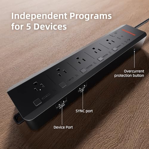 Spider Farmer GGS AC5 Power Strip Kits 5 AC APP-Based Controls Outlets - Image 5