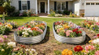 9 ft x 3 ft Raised Garden Bed Metal Elevated Planter for Vegetable Flower Herb (2pk) by Yararday