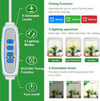 Wiaxulay Plant Grow Light, 11in Full Spectrum for Indoor Plants with Base - Image 4