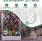 Elevated Raised Garden Bed with Trellis,Resin Planter Boxes Outdoor for Backyard Balcony,Large Patio Planter Box for Herbs Flowers Vegetables(Ashen) - Image 3
