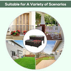 Outsunny 4 Piece Raised Garden Bed with Legs Planter Box Raised Bed, Brown - Image 4