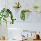 Rtteri 18 Pcs Wall Hanging Planter with Artificial Plant, Succulents, Gray - Image 5