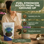 Professional African Violet Soil Mix Large 8.2 Quarts Ready to Use, Premium Potting Soil for African Violet Plants Indoor Flowering Soil, Peat Moss Coco Coir Perlite Dolomite Made in USA - Image 4