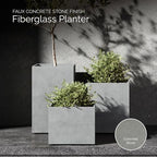 Tall Square Planter for Outdoor Plants, Large Indoor/Outdoor - Image 3