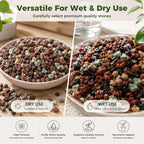 18 Pounds Mix Horticultural Lava Rocks, 5-8 mm Lava Rocks for Plants, Bonsai Rocks Horticultural Grit Soil Cover Gravel for Succulents and Hydroponics, Fairy Gardening, Top Dressing, Plant Drainage - Image 4