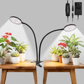 Clip On Grow Lights for Indoor Plants, High PAR & PPFD Full Spectrum Plant Light with Auto On/Off Timer, 5 Dimmable Levels, Flexible Gooseneck LED Grow Lamp for Indoor Growing by RODINTOOfficial