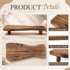 Leinuosen 22 x 9 Inch Large Wood Riser Pedestal Stand for kitchen counter - Image 3