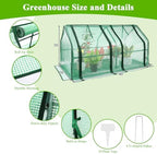 U'Artlines Portable Mini Greenhouse Small Green House 47x24x24 Inch - Image 2