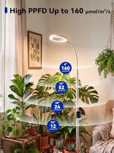 GLOWRIUM Grow Lights for Indoor Plants,Full Spectrum Plant Light with Stand - Image 5